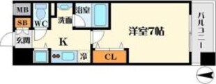 江坂駅 徒歩4分 11階の物件間取画像